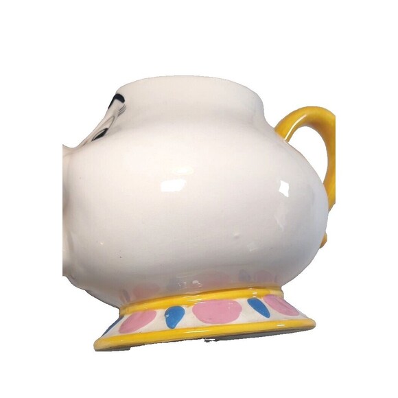 Ceramic Beauty and the Beast Tea Pot by Treasure Craft 1994 Mrs. Potts Made USA - Picture 12 of 15